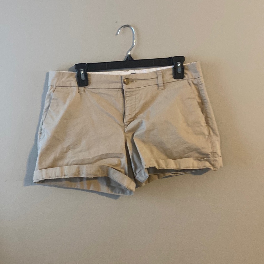 Tan khaki shorts for women